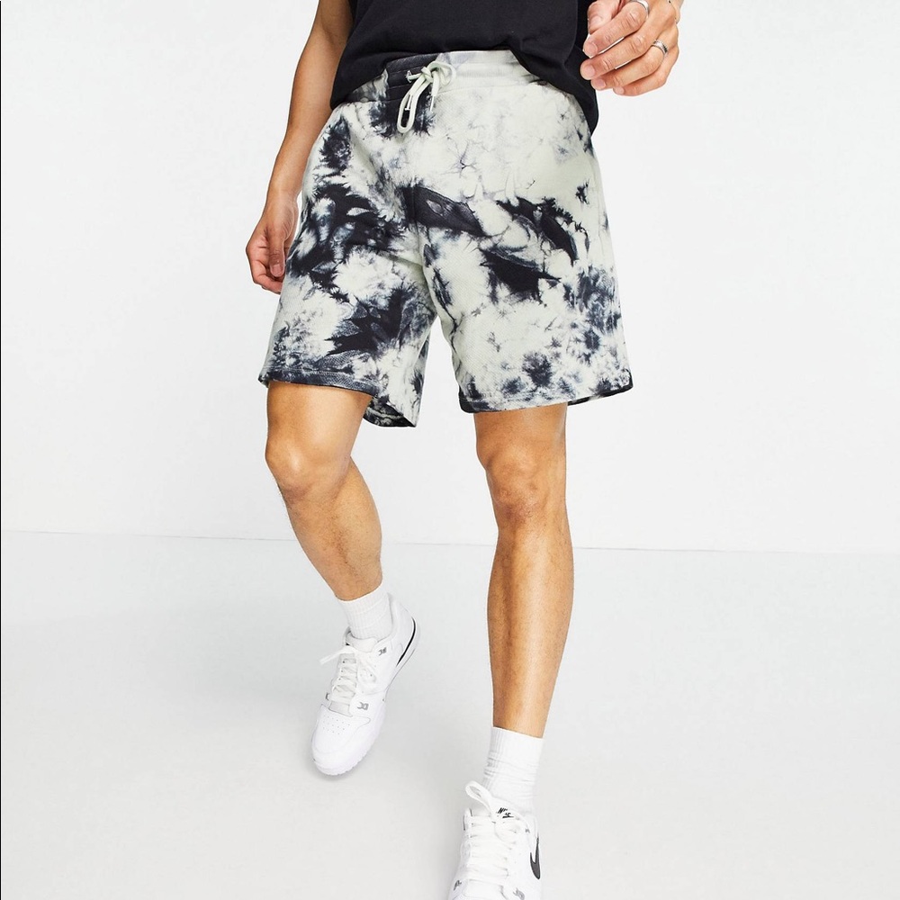 ASOS Design Shorts W/ Black Tie Dye